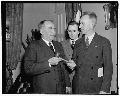 William Bankhead with gavel; and unidentified