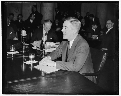25 cents, costs of producing gallon of whisky, Monopoly Committee told. Washington, D.C., March 16. The Monopoly Committee was told today by James E Friel, Vice President and Treasurer of Joseph E. Seagram and Sons, Inc., that the cost of producing [a] gallon of Kentucky Bourbon Whisky was between 2