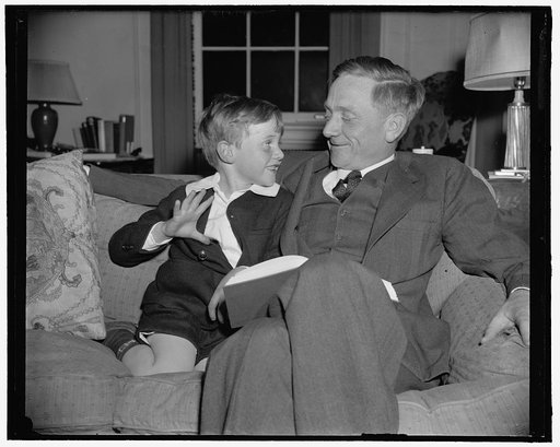 That's my Pop! Washington, D.C., March 20. William Douglas, Jr., is mighty proud of Dad today because the President told Congress that he wanted his Pop to be one of the men at the Supreme Court - up where his Pop will say what laws are good and what aren't. 3-20-39