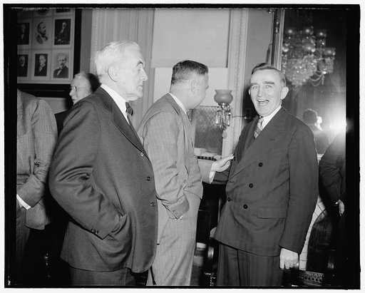 Washington, D.C., March 27. A new informal photograph of Senator Joseph O'Mahoney of Wyoming. 3-27-39