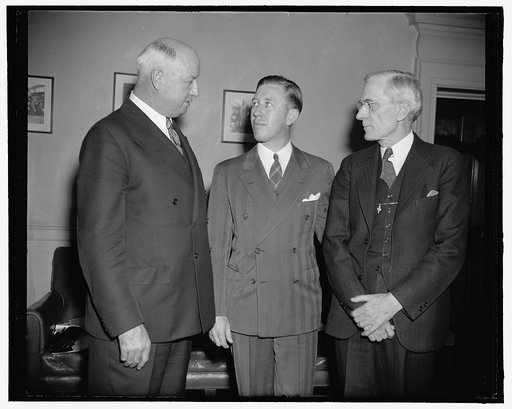 Group; James A. Farley, left