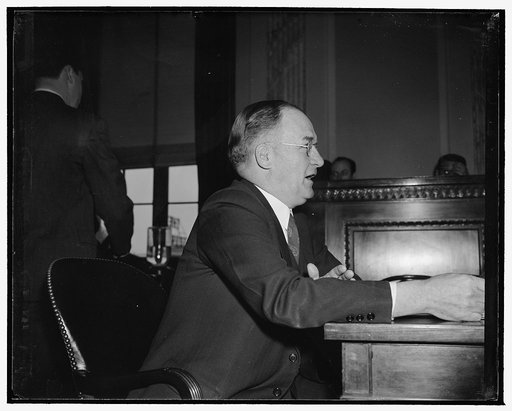 Nebraska Senator denounces NLRB as 'unfair.' Washington, D.C., April 17. Senator Edward R. Burke told the Senate Labor Committee today that the NLRB is 'wholly biased and unfair,' and presented a series of amendments designed to streamline the Wagner Act and make industrial peace 'a reality'