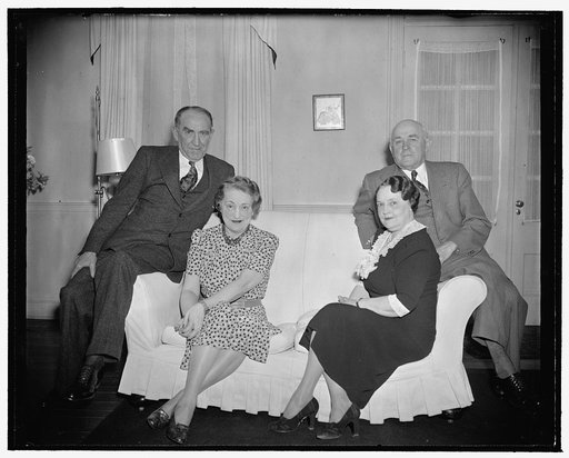 The Bankheads from Alabama. Washington, D.C., April 21. The Bankhead brothers, Speaker of the House William B., and Senator John H., 2nd, find time during the busy sessions of congress to get together with their wives once a week for a quiet family dinner and chat about the news from their home stat