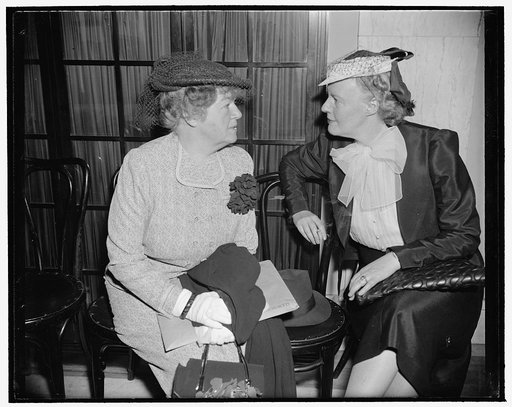 Woman columnist tells committee that something must be done for refugee children. Washington, D.C., April 22. Dorothy Thompson, newspaper columnist, witness before the Joint Congressional Committee on Immigration, told the Committee today that 'something must be done' to allow the removal of Austria