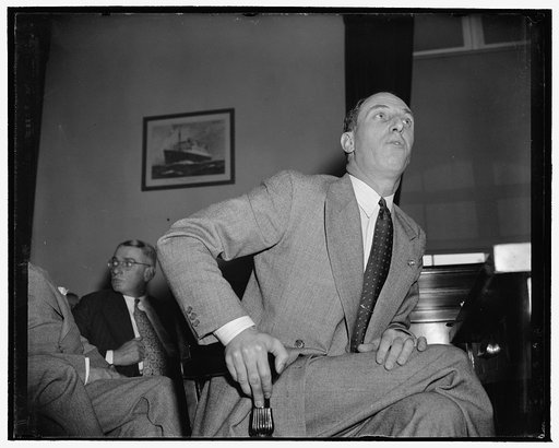 Harry Bridges has stormy session at House. Washington, D.C., May 10. Congressmen members of the House Merchant Marine Committee spent most of the morning's hearing heckling CIO International Longshoremen's and Warehousemen's Union President Harry Bridges. He opened his statement with the statement t