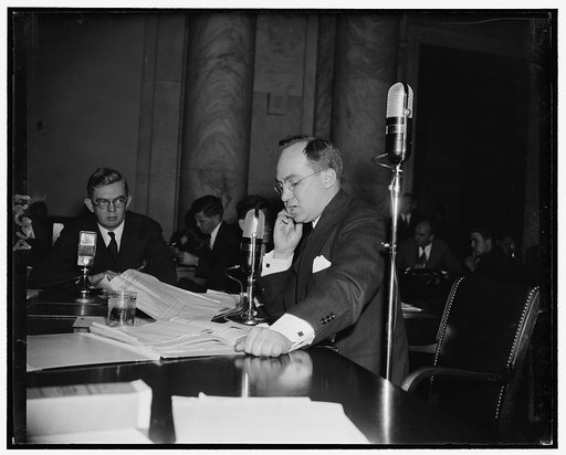 John W. Barriger, 3rd, Chief of Railroad Div., Reconstruction Finance Corp., as witness before the Monopoly Investigating Comm.