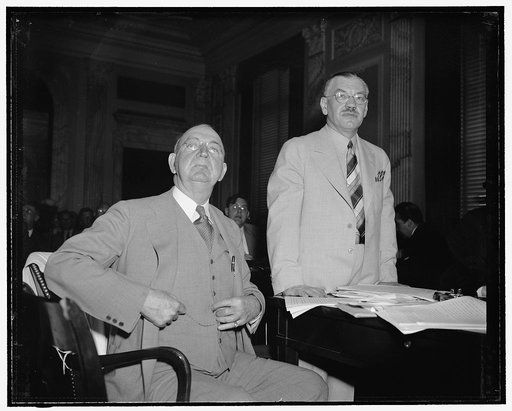 AMA descends upon Wagner hearing today. Washington, D.C., May 25. Probably the most impressive group of physicians ever to appear before a Senate body today occupied the hearings of the Senate Committee holding hearings on the Wagner Health Bill. Armed with statistics and lengthy statements, a group