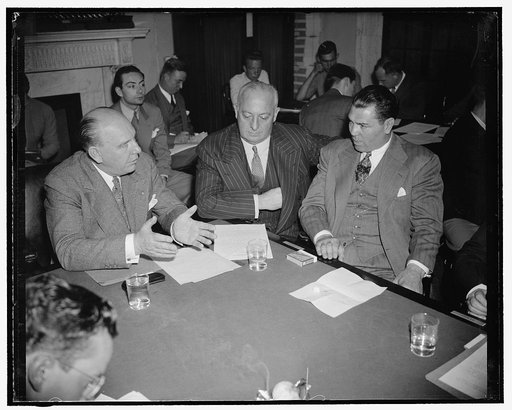 The Manassa Mauler appeals for repeal of law against shipment of eight films. Washington, D.C., May 25. Jack Dempsey, the Manassa Amuler and Col. John R. Kilpatrick, President of the Madison Square Garden Corp., were the main witnesses before a Senate Interstate Commerce Subcommittee today which is 