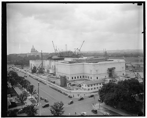 Construction of National Gallery of Art, Washington, D.C.