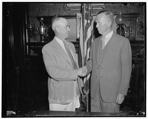 Malin Craig  (left), Army Chief of Staff and George C. Marshall, Chief of the Army