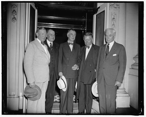 President calls conference of Senate and State Department on neutrality. Washington, D.C., July 18. It was almost midnight tonight when Senators began emerging from the White House after their conference with President Roosevelt and Secretary of State Hull at which an agreement was reached to allow 