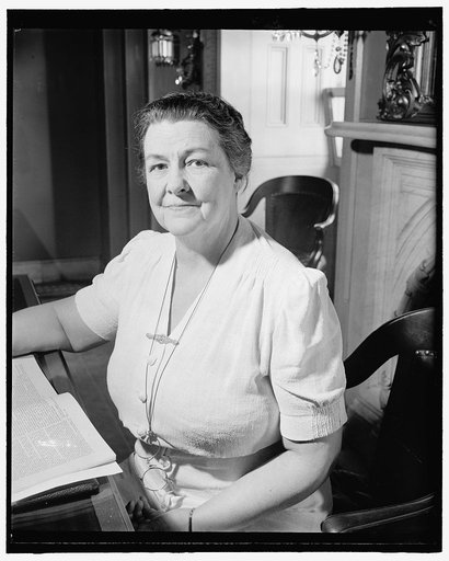 Congresswoman from New Jersey. Washington, D.C., July 26. A new informal picture of Rep. Mary T. Norton, Democratic member of Congress from New Jersey