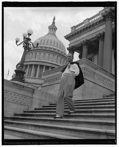 On steps of Capitol