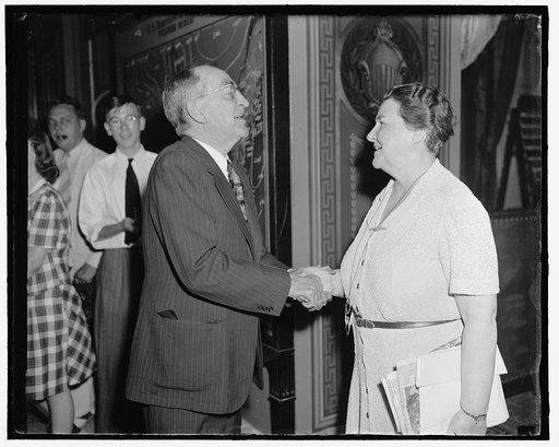 Speaker William Bankhead, handshake