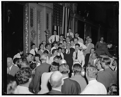 Speaker William Bankhead and group in Congress