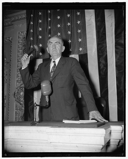 William Bankhead with gavel