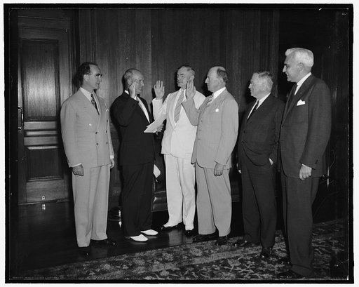 Sayre taking oath