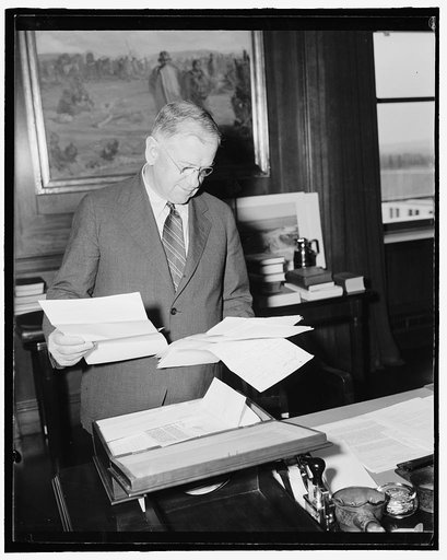 Secretary of Interior Harold Ickes