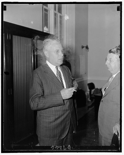 Rep. Arthur D. Healey of Mass., member of the Committee investigating the Nat'l Labor Relations Board, Sept. 1939
