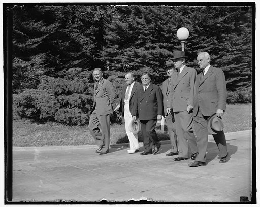 Group: Fiorello La Guardia, center