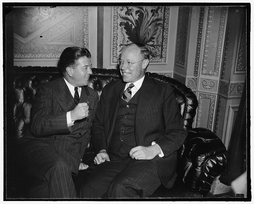 Robert M. La Follette, Jr., left