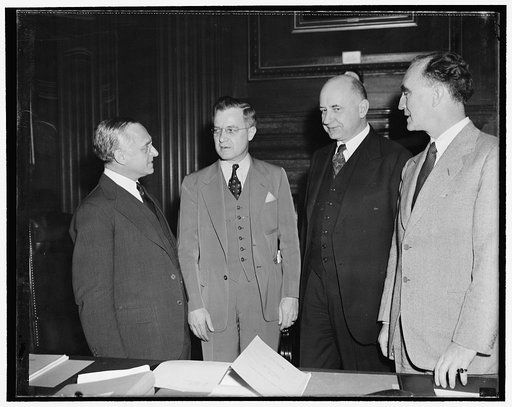 As special presidential committee began public hearings on possible civil service reforms. Washington, D.C., Nov. 1. Rep. Robert Ramspeck, chairman of the House Civil Service Committee, was the first witness today as open hearings began before the special presidential committee established to study 