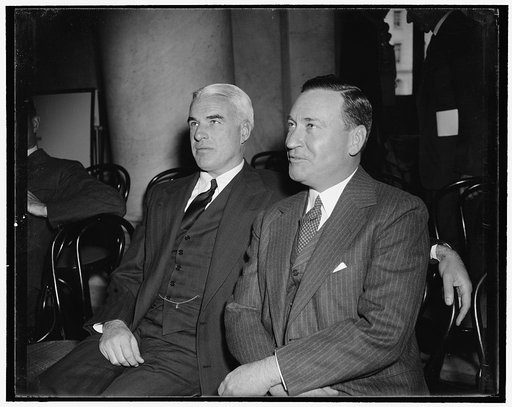 Edward Stettinius, left