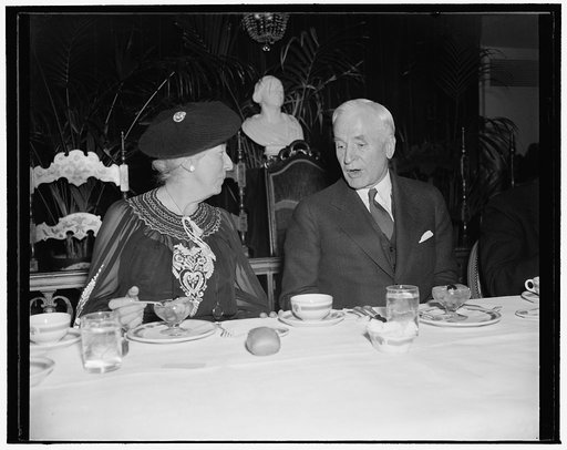 Mrs. Meta Glass, head of Sweet Briar College, and Secretary of State Cordell Hull