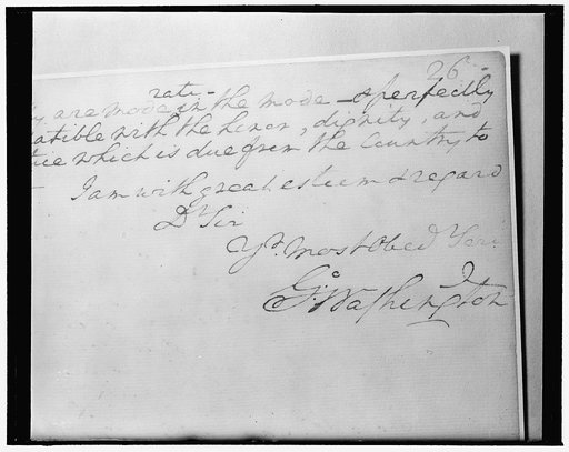 Geo. Washington signature