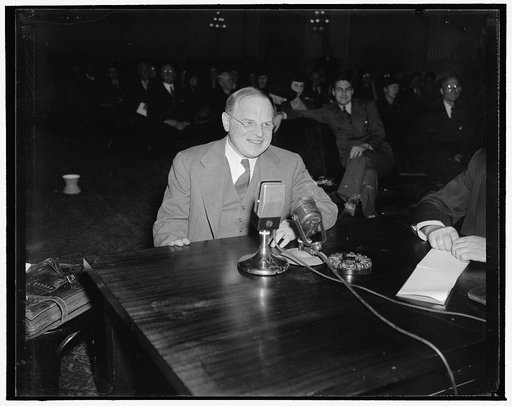 First witness before House NLRB Investigating Committee. Washington, D.C., Dec. 11. Appearing as the first witness, William M. Leiserson, NLRB member, was sharply questioned by the House NLRB Investigating Committee as it opened public hearings today. Leiserson told the committee that the National L