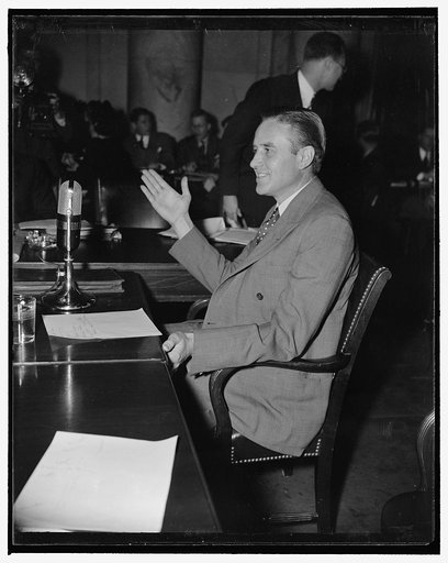 Harriman, Ripley, & Co. owner holds firm never violated banking laws. Washington, D.C., Dec. 12. Testifying before the Monopoly Committee this morning, W. Averill Harriman, Wall Street Financier, asserted and was corroborated by his partner, J.P. Ripley, that the firm of Harriman, Ripley, & Co. set 