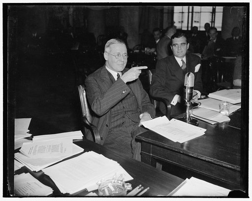 Senior Morgan Partner appears before National Monopoly Committee. Washington, D.C., Dec. 15. George Whitney, Senior Partner of J. Pierpont Morgan & Co., was questioned by the National Monopoly Committee today regarding the relationship of the Morgan firm with the American Telephone and Telegraph Co.