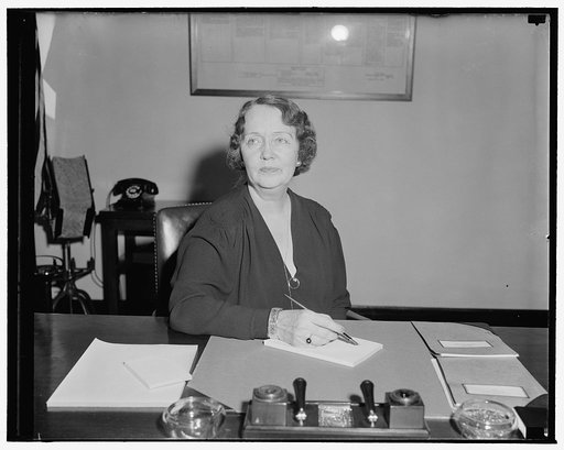 Social Security Board member. Washington, D.C., Dec. 19. Ellen S. Woodward, member of the Social Security Board, posed for this new informal picture today