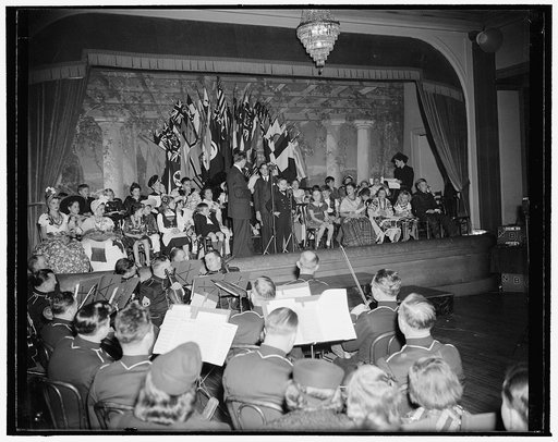 Children of Diplomats say 'Merry Christmas' to people of all nations. Washington, D.C., Dec. 20. The Eighth Annual International Broadcast of 'Merry Christmas' to children of all nations from sons and daughters of diplomats stationed here in Washington got under way tonight at 5:00 p.m. The broadcas