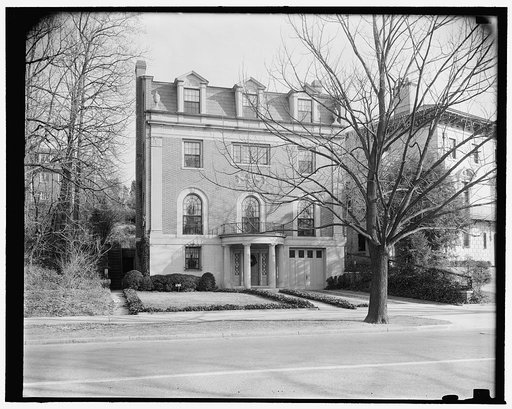 Home of Senator Robert A. Taft. Washington, D.C., Dec. 26. An exterior view of the Washington home of Senator Robert A. Taft, Republican from Ohio