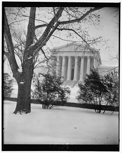 U.S. Supreme Court in snow
