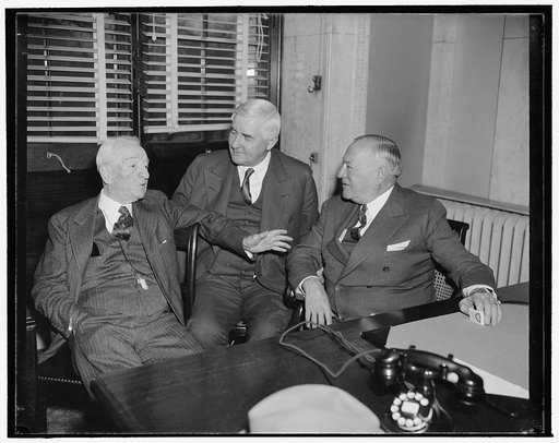 Sen. Glass, unidentified, & Sen. Wagner