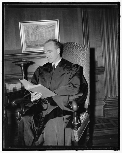 Newest member of U.S. Supreme Court, Frank Murphy, former Atty. General, Feb. 1940