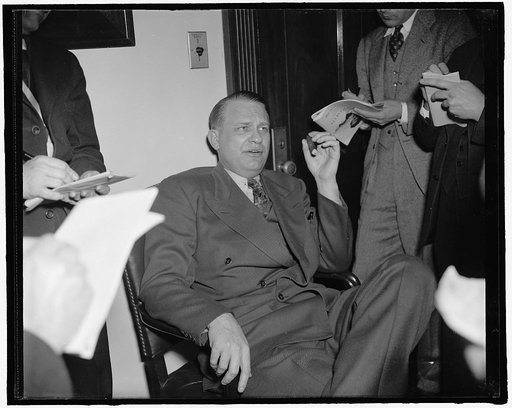Rep. Martin Dies. Chairman of the House Committee investigating unamerican activities, 2-17-40