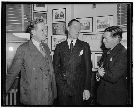 Governor of Rhode Island. Washington, D.C., March 8. A new informal photograph of William H. Vanderbilt, Republican Governor of Rhode Island. The governor is in Washington for a weekend visit, 3-8-40