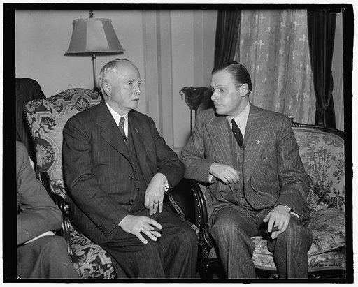 President of German Red Cross in Washington for a visit. Washington, D.C., March 14. His Royal Highness, the Duke of Eduard of Saxe Coburg and Gotha, president of the German Red Cross, photographed on his arrival in Washington for a visit today, 3-14-40