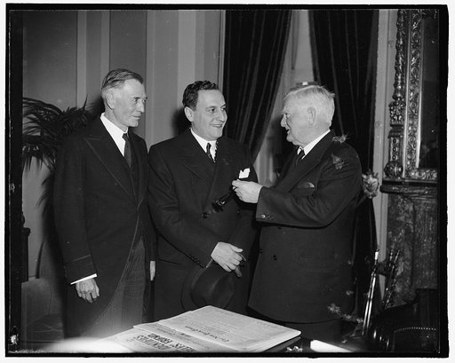 Vice President Garner (right) and unidentified