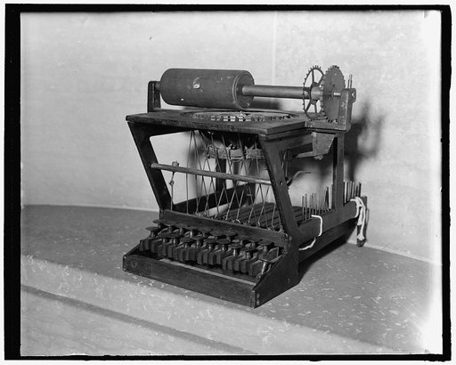 Early model of typewriter