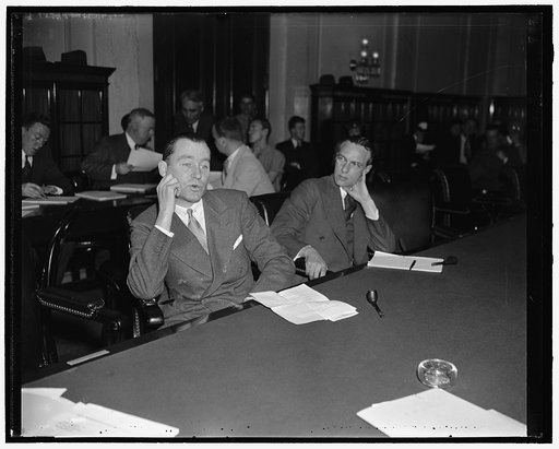 Governor of Rhode Island testifies before Senate Wire Tapping committee. Washington, D.C., May 28. Governor William H. Vanderbilt of Rhode Island, today told the Senate Wire Tapping Committee that he secretly engaged Frank B. Bielaski, New York private detective, to conduct an investigation in his s