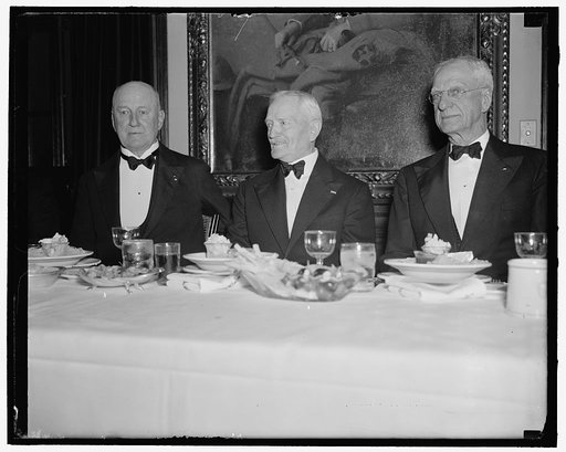 Pershing Guest of Honor of Baltic Club. Washington, D.C., June 1. General John J. Pershing was Guest of Honor tonight at the annual dinner of the Baltic Club, which is comprised of members of the A.E.F. who served overseas with the famous General during the World War. Left to right : Maj. Gen. James