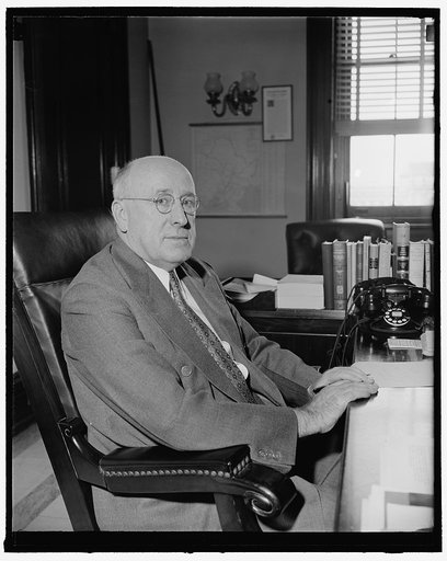 Informal photo on Elbert D. Thomas. Washington, D.C., June 7. Latest informal picture of Elbert D. Thomas, Democratic Senator from Utah