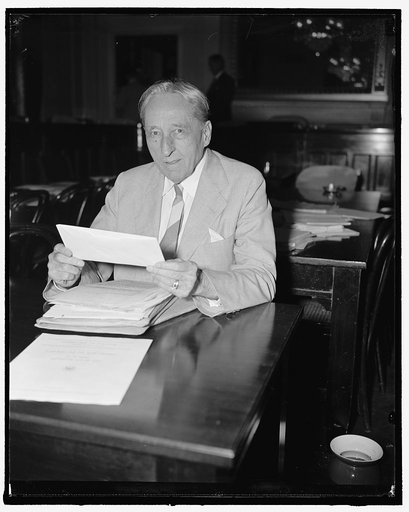 Senator from Utah. Washington, D.C., June 15. A new informal picture of Senator William H. King, Democrat of Utah