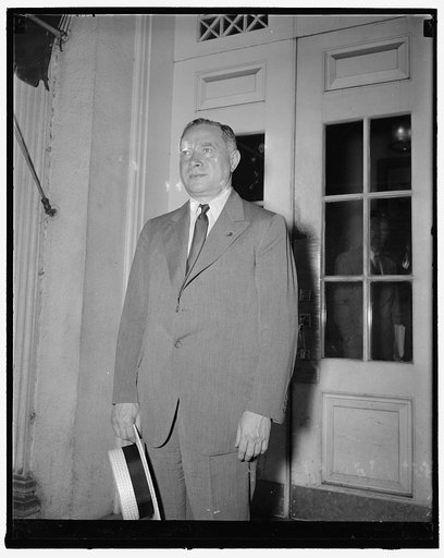 President of R.C.A. Washington, D.C., June 15. David Sarnoff, President of Radio Corporation of America, leaving the White [House?] yesterday after a call on President Roosevelt