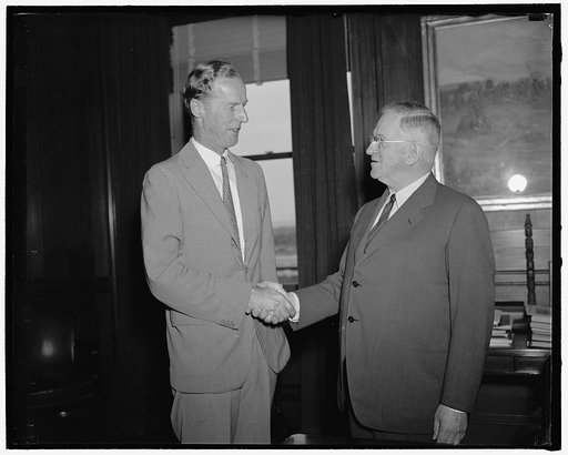 Harold Ickes, right