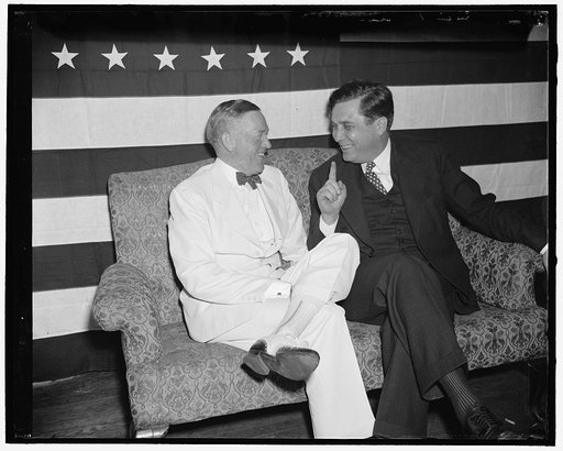Charles McNary, left; Wendell Wilkie, center